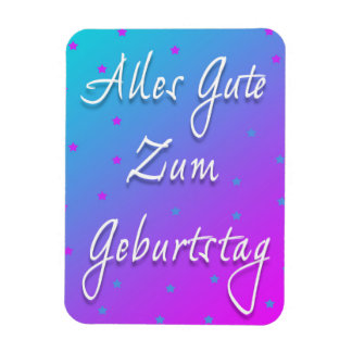 Gelukkige Verjaardag in de Duitse Flexibele Fotoma Magneet