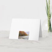 Gelukkige verjaardag in de herfst rond de bocht kaart (Achterkant)