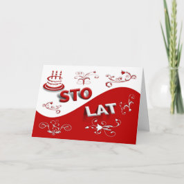 Gelukkige verjaardag in de Kaart