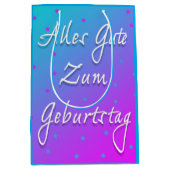 Gelukkige verjaardag in Duitse geschenktas Medium Cadeauzakje (Voorkant)