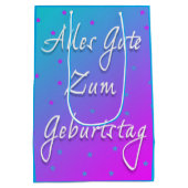 Gelukkige verjaardag in Duitse geschenktas Medium Cadeauzakje (Achterkant)