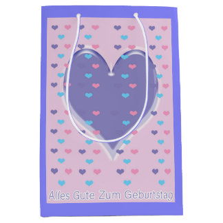 Gelukkige Verjaardag in Duitse Gift Bag Medium Cadeauzakje