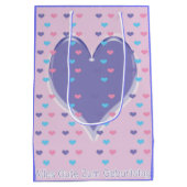 Gelukkige Verjaardag in Duitse Gift Bag Medium Cadeauzakje (Achterkant)