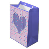 Gelukkige Verjaardag in Duitse Gift Bag Medium Cadeauzakje (Achterkant Gekanteld)