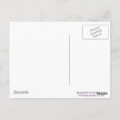 Gelukkige Verjaardag in Duitse Lila Bloesems Briefkaart (Achterkant)