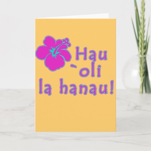 Gelukkige Verjaardag in Hawaiiaan Kaart (Voorkant)