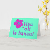 Gelukkige Verjaardag in Hawaiiaan Kaart (Gele Bloem)