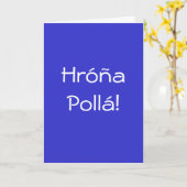 GELUKKIGE VERJAARDAG IN HET GRIEKS! KAART (Gele Bloem)