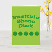 Gelukkige verjaardag in het Iers Kaart (Gele Bloem)