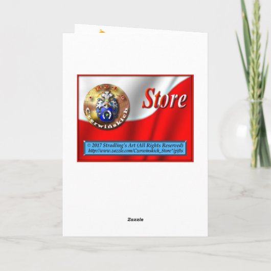 Gelukkige verjaardag in het Pools Kaart (Achterkant)