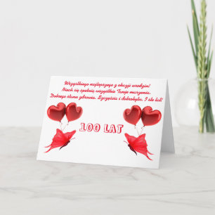 Gelukkige verjaardag in het Pools Kaart