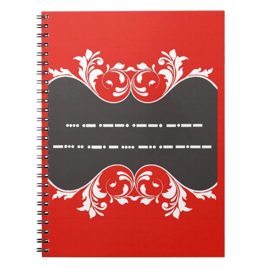 Gelukkige Verjaardag in Morse Code 2 Notitieboek (Voorkant)