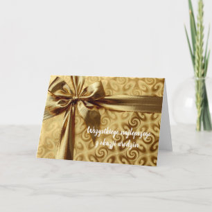 Gelukkige verjaardag in Poolse gift Kaart