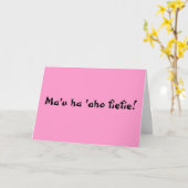 Gelukkige Verjaardag in Tongaan! Kaart (Gele Bloem)