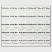 Gelukkige verjaardag in vele talen cadeaupapier (Vlak)