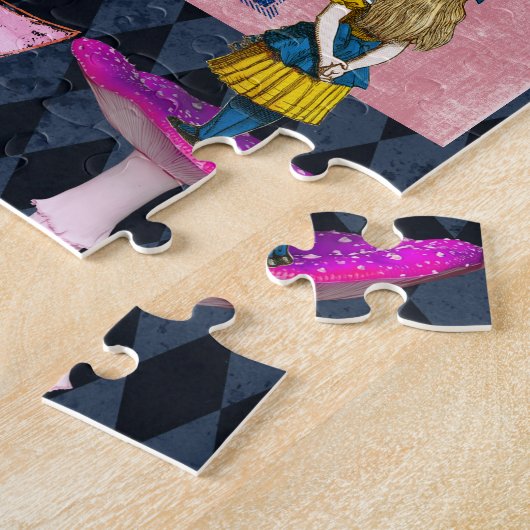 Gelukkige verjaardag in Wonderland Legpuzzel (Zijkant)