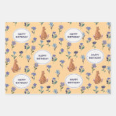 Gelukkige Verjaardag Inpakpapier met Kangoeroe (Voorkant)