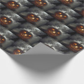 Gelukkige Verjaardag Jack-o-lantern Cadeaupapier (Hoek)