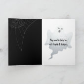 Gelukkige verjaardag Jack-o-lantern in rook opgega Kaart (Binnen)