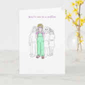 Gelukkige verjaardag - Je bent één op een miljoen Kaart (Gele Bloem)