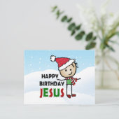 Gelukkige verjaardag Jezus Briefkaart (Staand voorkant)