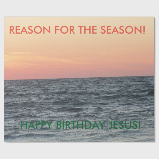 GELUKKIGE VERJAARDAG JEZUS! Cadeaupapier (Vlak)