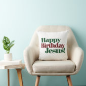 Gelukkige Verjaardag Jezus het is Kerstmis Kussen (Stoel)