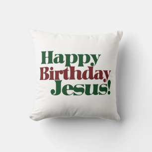 Gelukkige Verjaardag Jezus het is Kerstmis Kussen