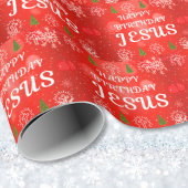 Gelukkige Verjaardag Jezus inpakpapier, Kerstmis Cadeaupapier