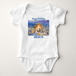 Gelukkige Verjaardag Jezus Kerstmis Bodysuit