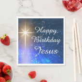 Gelukkige Verjaardag Jezus Kerstmis Papier Servett Servet (Insitu)