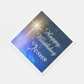 Gelukkige Verjaardag Jezus Kerstmis Papier Servett Servet (Hoek)