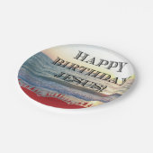Gelukkige verjaardag Jezus over de oceaan Papieren Bordje (Gekanteld)