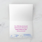 Gelukkige Verjaardag Jong Meisje Zomer Meadow Kaar Kaart (Binnen)