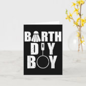 Gelukkige Verjaardag Jongen Badminton Speler Shutt Kaart (Gele Bloem)