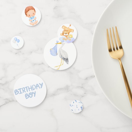 Gelukkige verjaardag jongen confetti (Groep)