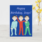 Gelukkige Verjaardag, jongenswenskaart Kaart (Gele Bloem)