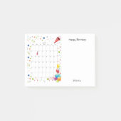 Gelukkige Verjaardag Juli 2022 Post-it Nota's Post-it® Notes (Voorkant)