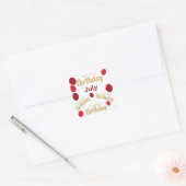 Gelukkige verjaardag Juli Birthdays Sticker (Envelop)