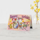 Gelukkige verjaardag! Jullie rocken! Kaart (Gele Bloem)