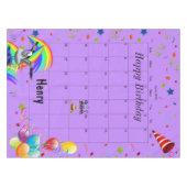 Gelukkige Verjaardag Juni 2022 Tafelkleed (Voorkant (Horizontaal))