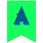 Gelukkige Verjaardag Kaarsen en kleuren Vlaggetjes (Derde vlag)