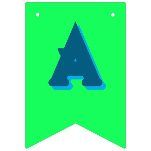 Gelukkige Verjaardag Kaarsen en kleuren Vlaggetjes (Derde vlag)