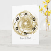 Gelukkige Verjaardag! Kaart (Gele Bloem)