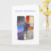 Gelukkige Verjaardag Kaart (Gele Bloem)