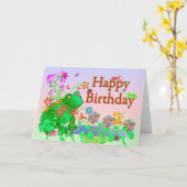 Gelukkige Verjaardag Kaart (Gele Bloem)