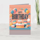 gelukkige verjaardag kaart (Voorkant)