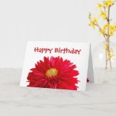 Gelukkige Verjaardag Kaart (Gele Bloem)