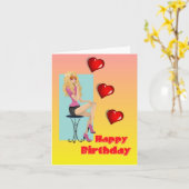 Gelukkige verjaardag kaart (Gele Bloem)