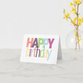 Gelukkige Verjaardag Kaart (Gele Bloem)